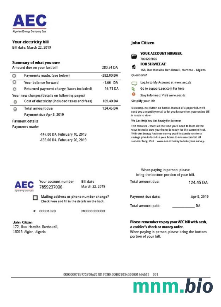Algieria AEC Algerian Energy Firma